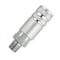 Primefit Lincoln Coupler Steel 1/4" x 1/4" Male NPT 10PCS LC1414MS-B10-P - alternate 2